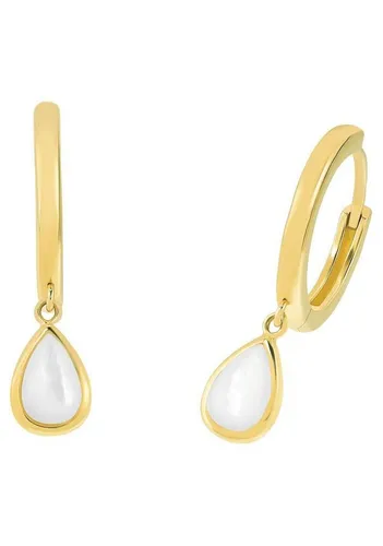 Amor Creolen 925 Sterling Silber mit Perlmutt von Amor