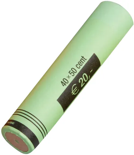 RESKAL Euro-Papier-Münzhülsen für 40 x 0,50 EUR