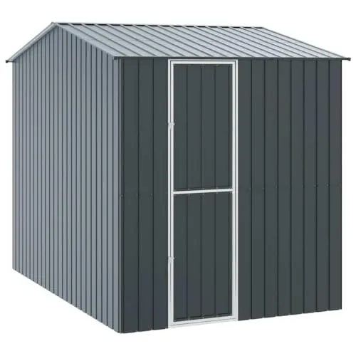 vidaXL Vogelkäfig Anthrazit – 215 x 310 x 247 cm - Moderner Vogelkäfig aus verzinktem Stahl, ideal für Garten oder Terrasse. Bietet viel Platz zum Spielen und Entdecken, während er stilvoll und wetterfest ist.