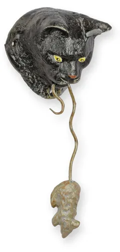 Aubaho Türklopfer Gusseisen Katze und Maus Retro Design - Charmanter Türklopfer aus Gusseisen im Retro Design, gestaltet als Katze und Maus. Verleihen Sie Ihrem Eingangsbereich mit diesem stabilen und witterungsbeständigen Accessoire einen nostalgischen Akzent.