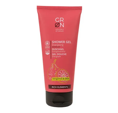 GRN Duschgel Energetisierend Bergamotte & Olive - Dusch- & Badeartikel mit erfrischendem Bergamottöl und feuchtigkeitsspendendem Olivenöl, ideal für reife Haut, revitalisiert Körper und Geist.