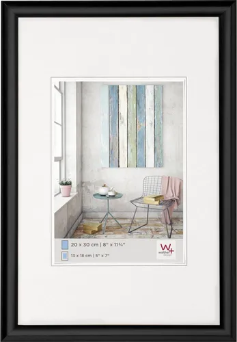 Kunststoffrahmen TRENDSTYLE 24x30 cm schwarz
