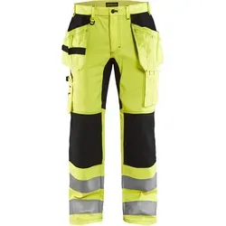 Blakläder® High Vis Arbeitshose 1552 1811 - gelb/schwarz - Arbeits- & Schutzkleidung mit Stretch-Einsätzen für optimalen Komfort, zertifiziert nach EN ISO 20471, Klasse 2. Ideal für sicheres Arbeiten bei schlechten Lichtverhältnissen.