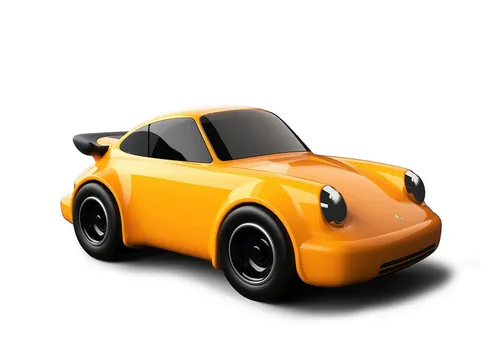 Baghera Modellauto Baghera Modellauto Rennwagen Porsche 911 gelb 20x10x7,5cm