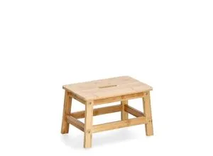 Zeller Tritthocker Bambus, H: 25 cm - Stabil & Leicht - Leitern: Zeller Tritthocker aus robustem Bambus mit einer Höhe von 25 cm. Ideal für Haushalt und Büro, bietet sicheren Stand und eine Belastbarkeit von bis zu 100 kg.