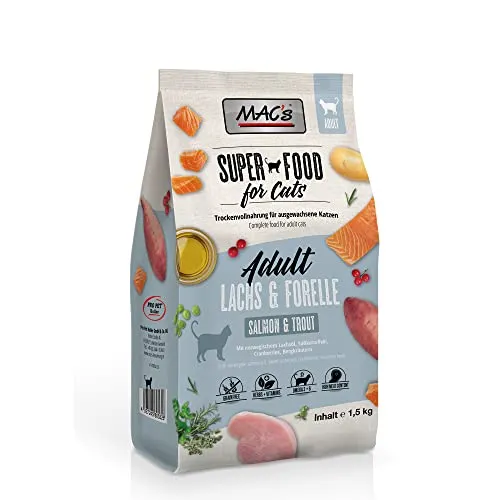 Mac's Katzenfutter getreidefrei Adult Lachs & Forelle, 1.5 kg