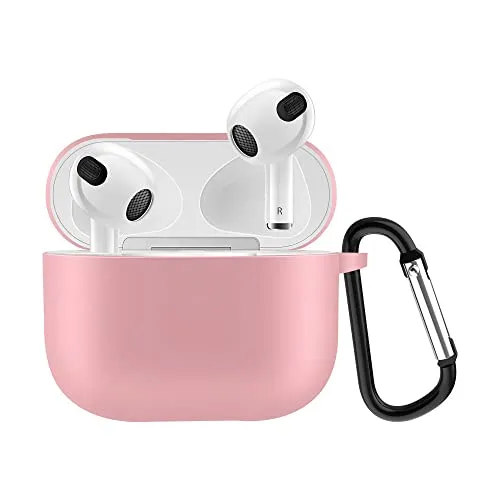 CoverKingz Hülle kompatibel mit AirPods 3 - Silikon Schutzhülle Cover - Case Tasche Rosa