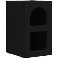 vidaXL Nachttisch Schwarz 29,5 x 35 x 50 cm Holzwerkstoff 891226