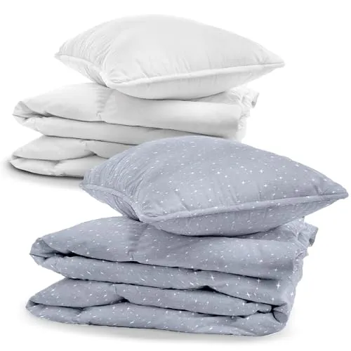 Kinderbettwäsche Baby Bettwäsche 90x120cm aus Baumwolle - Kinder Set von Duvet Cover und Kissenbezug 40x60 cm mit Bettdecke und Kissen für Kleinkind Junge und Mädchen Babybettwäsche Oeko-Tex