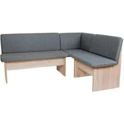 kundler home Eckbank mit Truhe, Esszimmerbank mit Rückenlehne, 4er Set in Eiche Premiumdekor