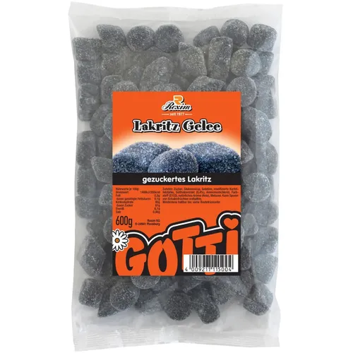 Rexim Lakritz Gelee, gezuckertes Salzlakritz, 600g 11,65 EUR/kg
