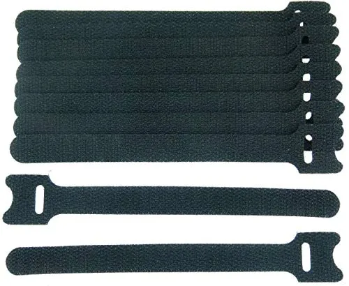 Klettkabelbinder 150 x 22 mm schwarz Klett Kabelbinder Kabel Klettband - Wiederverschliessbar/Wiederverwendbar (30, 150 x 22 mm Schwarz) 30 x