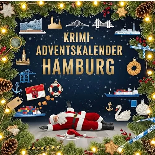 Der Krimi-Adventskalender Hamburg: Mordsverdächtig in 24 Akten - Unterhaltungsliteratur mit 24 spannenden Kriminalfällen, die dich täglich in die düstere Welt Hamburgs entführen und für aufregende Adventstage sorgen.