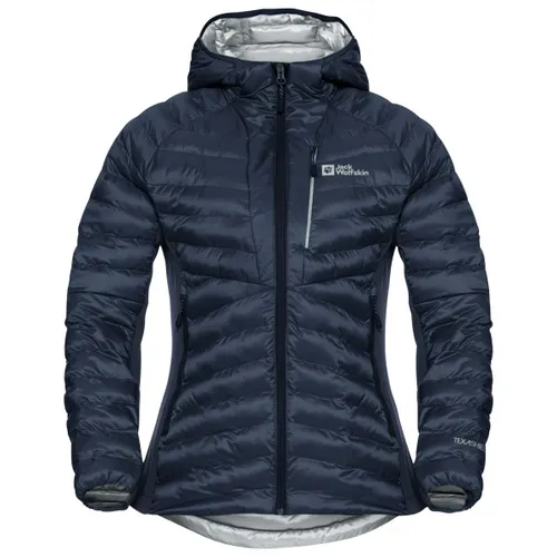 Funktionsjacke JACK WOLFSKIN ROUTEBURN PRO INS JKT W - Damenjacke in Größe L, ideal für kaltes Wetter. Schützt mit TEXASHIELD PRO vor Wind und Regen und speichert Wärme dank TEXATHERM PRO-Füllung. Verstellbarer Saum und mehrere Taschen für praktische Nutzung.