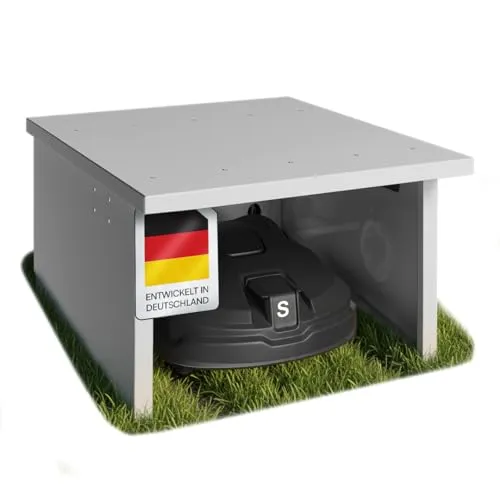 STEELSØN Mähroboter Garage Drakon aus Stahl von STEELSØN