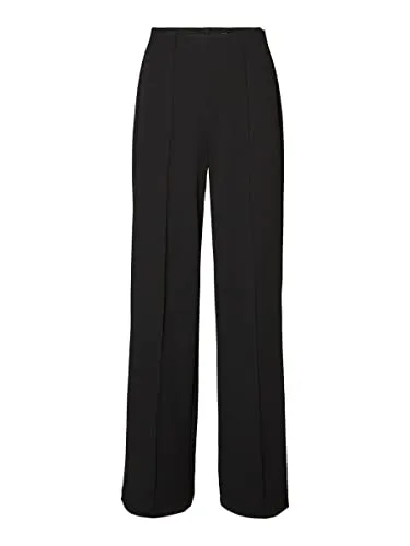 VERO MODA VMBECKY HW Wide Pull ON Pant NOOS in schwarz von VERO MODA