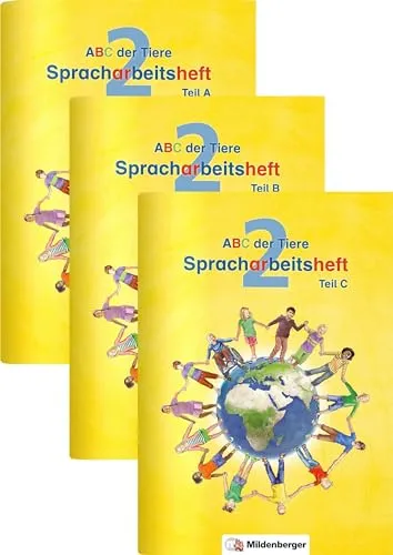 ABC der Tiere 2 – Spracharbeitsheft - Deutsche Sprache Allgemein, inklusive Lösungsheft zur Selbstkontrolle für effektives Lernen und Üben.
