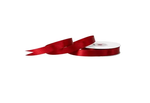 Creativery Satinband, Satinband 12mm x 25m Rolle Bordeaux