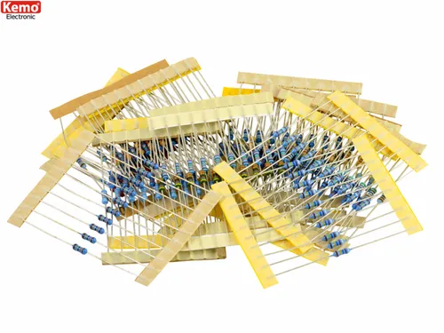 Produktbild Widerstände Sortiment Set verschiedene Werte gemischt 200 Stck. Kemo S001