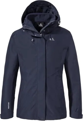 Schöffel 3in1 Jacket Style Okere Women navy blazer (8820) 34 - Funktionsjacken für Damen, multifunktionale 3in1 Jacke mit 10.000 mm Wassersäule, ideal für Outdoor-Aktivitäten und wechselnde Wetterbedingungen.