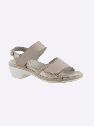 Witt Pantolette Sandalette beige|braun 38 EU - Wanderschuhe mit 4.5 cm Absatzhöhe, aus hochwertigem Nubukleder, ideal für Hallux Valgus, federleicht und mit flexiblem Wechselfußbett für optimalen Komfort.