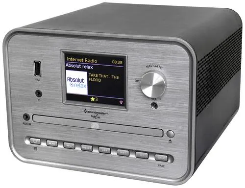 Soundmaster Radio Highline ICD1050SW: DAB+, WLAN, CD, Bluetooth, USB, Stereo - Vielseitiges Internetradio mit DAB+ und WLAN, integriertem CD-Player und kabellosem Bluetooth-Streaming. Steuerung per UNDOK App und großes Farbdisplay sorgen für höchsten Komfort.