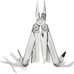Leatherman Multitool Wave Plus – 18 Funktionen, silber mit Nylon-Etui - Multi-Tool für Werkstatt und Handwerk mit 18 Funktionen, inklusive Zange, Messer und Schraubendreher. Ideal für vielfältige Anwendungen und immer griffbereit im stabilen Nylon-Etui.