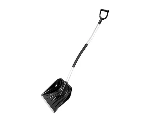 Patrol Schneeschieber Smart 48 Ergo Alu Schwarz - Robuster Schneeschieber mit 48 cm Räumbreite und Aluminiumstiel. Ergonomischer D-Griff für komfortables Arbeiten. Ideal für den Wintereinsatz.