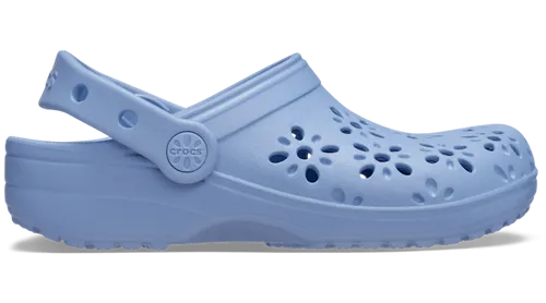 Crocs Classic Floral Cut Out Clog - Bequeme Sommerschuhe für Kinder - Die Crocs Clogs bieten sicheren Halt dank schwenkbarem Fersenriemen. Ideal für den Kindergarten, leicht und bequem für unbeschwerte Abenteuer im Freien.