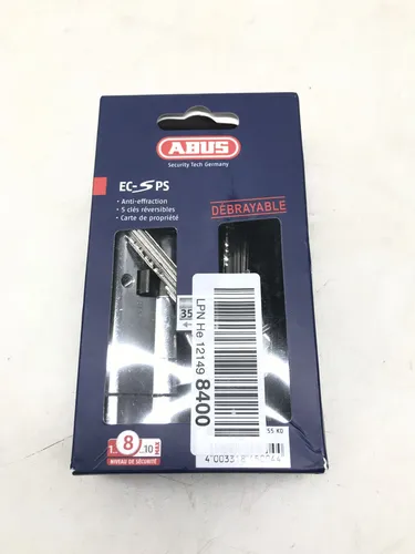 ABUS EC-SNP 45004 Türzylinder Für Außentüren/Wohnungstüren, silber