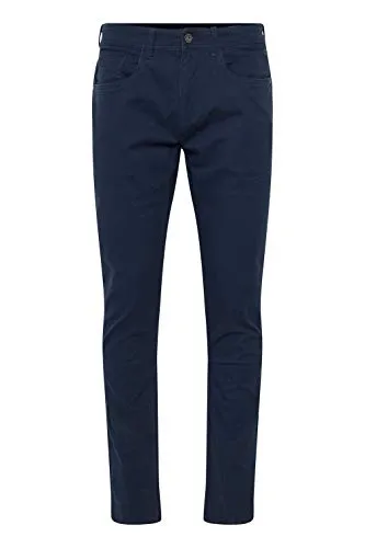 Blend BHSaturn Herren Chino Hose Stoffhose mit Stretch Eingrifftaschen Baumwollmischung Regular fit, Größe:33/34, Farbe:Navy (70230)