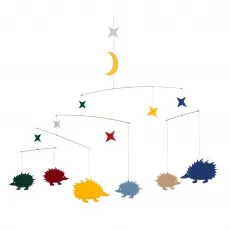 Spielzeug Kraul Mobile - Igel 291636 - Fantasievolles Mobile mit Igelanhängern (20-30 cm), ideal für die kreative Spielzeit. Fördert die Sinne und bringt Farbe ins Kinderzimmer.