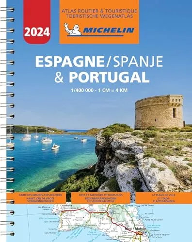 Spain / Portugal atlas sp. A4: wegenatlas Schaal 1 : 400.000 (Michelin Atlassen)