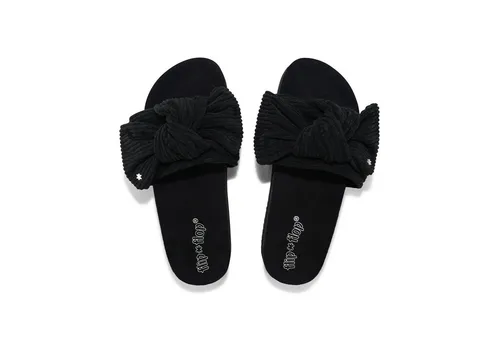 flip*flop Damen Poolslide Bow Cord Hausschuh, Black, 37 EU von flip*flop