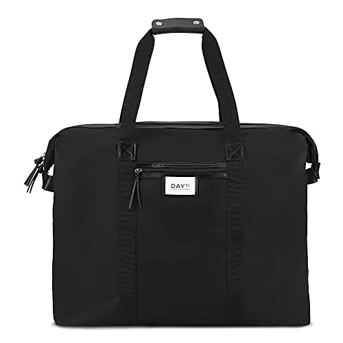 DAY ET | Gweneth Weekend | Praktische Weekender Umhängetasche | Schwarz | Dänisches Design | 100% Nylon | Große Tasche | Reisetasche | Unisex
