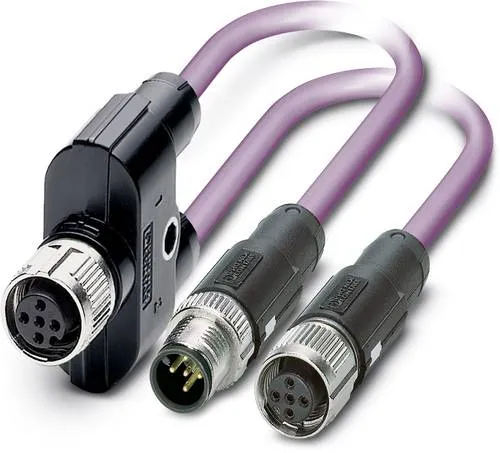 Phoenix Contact 1436013 M12 Y-Adapter in lila von Phoenix Contact