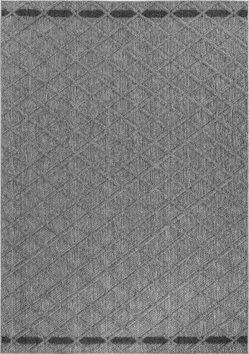 Teppium In & Outdoor Teppich Skandi Boho Stil Einfarbig Flachgewebe Wetterfest Wohnzimmer Balkon Terrasse Küchenteppich, Grösse: 80x150 cm