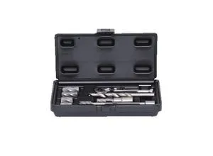 KS TOOLS Reibahlensatz ABS-Sensoraufnahme 150.2410 - KFZ-Werkzeuge, 8-teiliges Set aus hochwertigem Werkzeugstahl, ideal für präzise Arbeiten an der Antriebsseite.