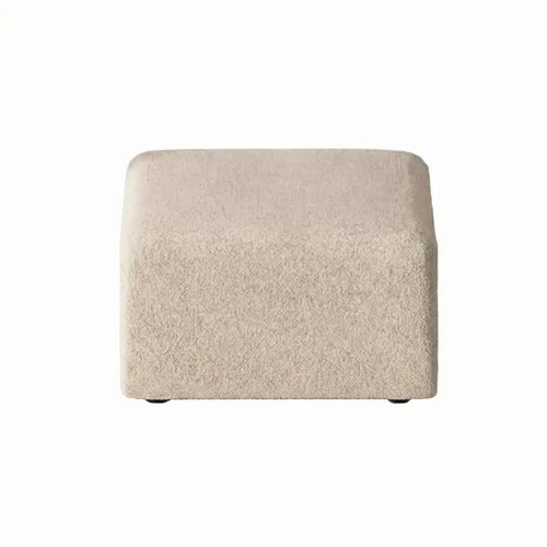ebuy24 Cubic Pouf Hocker Beige 71x42x71 cm - Moderner Polsterhocker in stilvollem Beige, ideal für jedes Zuhause. Mit quadratischer Form und hochwertigen Materialien bietet er Komfort und Eleganz in einem.