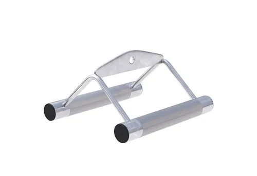 GORILLA SPORTS Langhantel Rudergriff - 200 kg Belastbar, Chrom mit Rändelung - Langhantel Rudergriff für gezieltes Training der Muskulatur. Mit rutschfesten gerändelten Griffen und hoher Belastbarkeit von 200 kg, ideal für dein Heimfitnessstudio.