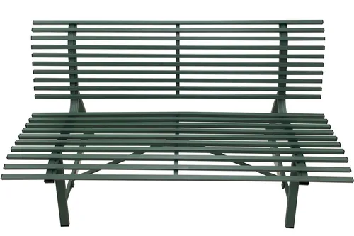 Aluminium Gartenbank LAKESIDE 150 x 70 x 81 cm grün witterungsbeständig