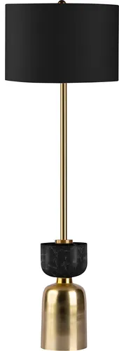 Stehlampe Rokia 200 Schwarz in gold von Kayoom