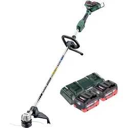 Metabo FSD 36-18 LTX BL 40 Akku Freischneider mit 2 Akkus und Ladegerät - Leistungsstarker Akku-Rasentrimmer für präzise Arbeiten mit ergonomischem Rundgriff. Inklusive 2x 5,5 Ah Akkus und schnellem Ladegerät für effizienten Einsatz.