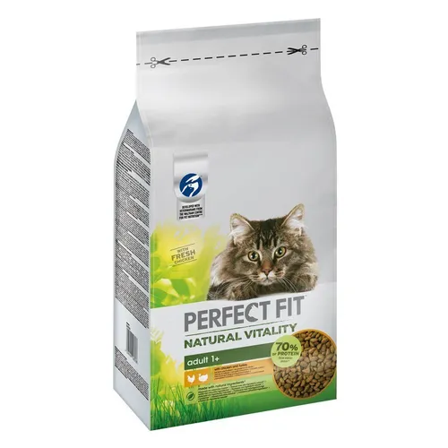 Perfect Fit Natural Vitality Trockenfutter für Katzen mit Huhn und Pute 6kg