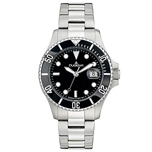 Dugena Herren-Armbanduhr 4460775 Diver - Armbanduhren für Herren, sportliches Design mit 30 bar Wasserdichtigkeit, ideal für Schwimmen und Schnorcheln.