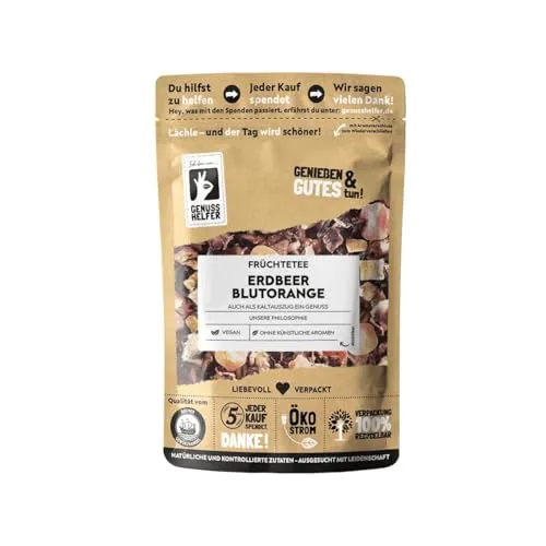 Bremer Gewürzhandel Erdbeer-Blutorange Tee, lose, Früchtetee, hocharomatisch, Sommertee, Wintertee, 3 x 100g