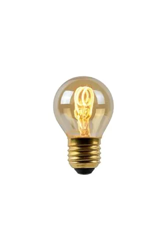 LUCIDE G45 LED Dimmbare Glühfadenlampe - Ø 4,5 cm - Energieeffiziente E27 LED-Lampe mit 3W und 165 Lumen. Dimmbar für eine individuelle Lichtatmosphäre. Ideal für gemütliche Beleuchtung in jedem Raum.