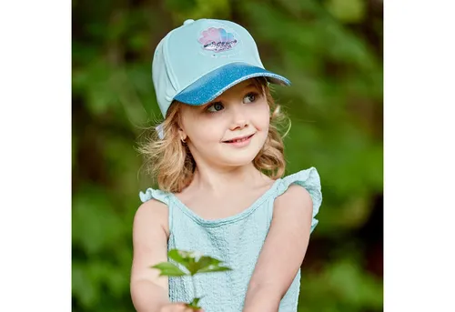 MAXIMO Baseball Cap mit Glitzer und Muschel-Patch - Stylische Kinder-Cap aus robustem Baumwollstoff mit Glitzerdruck. Ideal für Freizeit und Sport, schützt sie vor Sonne und Regen. Der Klettverschluss sorgt für einen perfekten Sitz. Ein Must-Have für kleine Modefans!