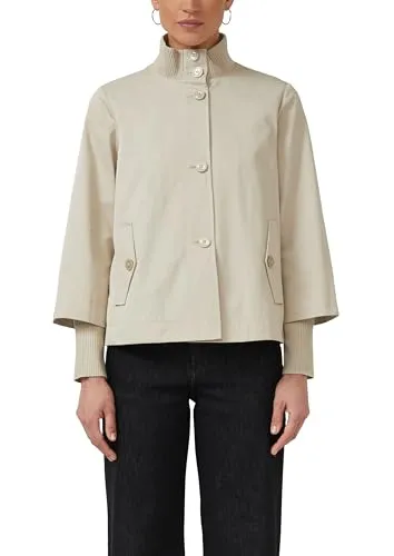 Produktbild s.Oliver Relaxed Fit Jacke mit Rippbündchen