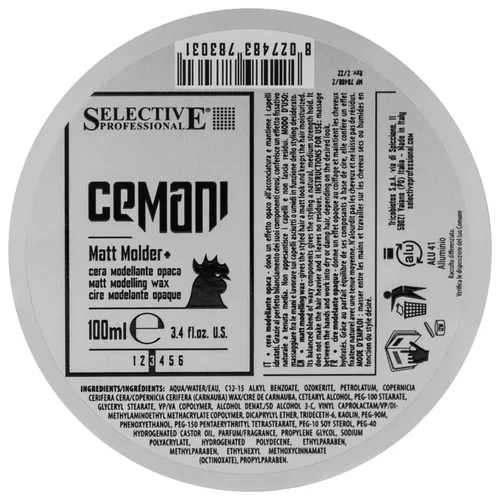 Selektiver Cemani Matt Molder 100ml Haarstyling-Paste, Leicht auswaschbar